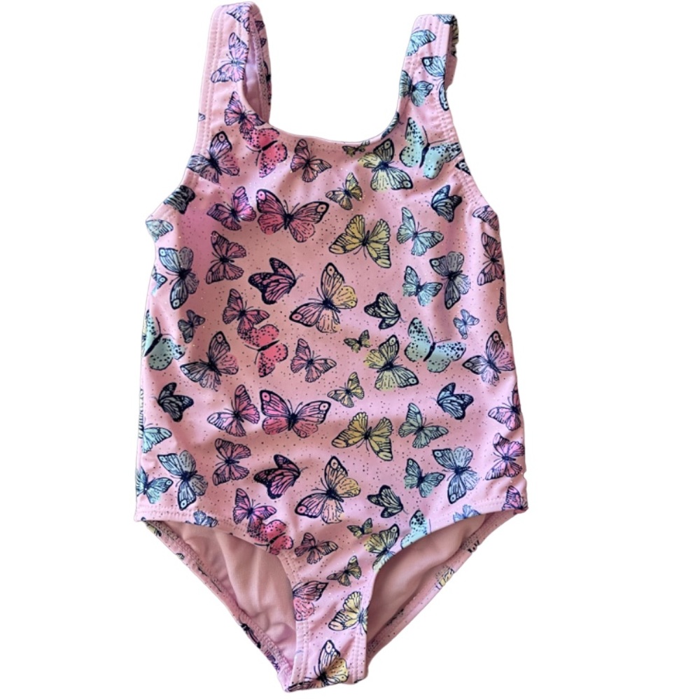 Toddler (4T) Set Of Two Butterflies Swimsuits